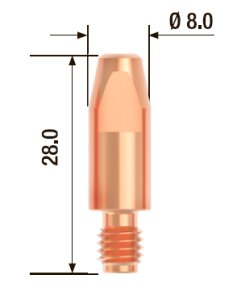 FUBAG Контактный наконечник M6 X 28мм ECU1.2мм/.045 дюйма (10 шт.) в Петрозаводске фото