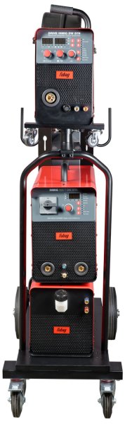 Сварочный полуавтомат INMIG 500T DW SYN + Подающий механизм DRIVE INMIG DW SYN + Шланг-пакет 5 м + Горелка FB 500 3 м + Блок жидкостного охлаждения + Тележка в Петрозаводске фото