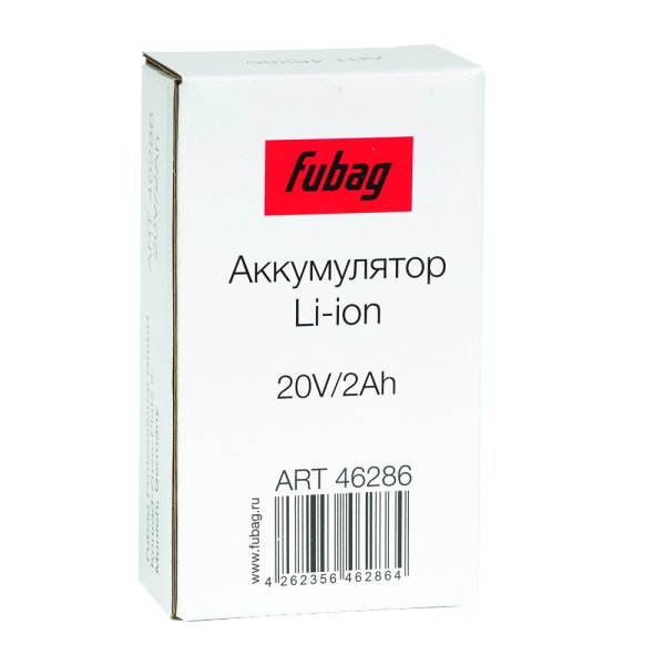 Аккумуляторная батарея FLI5S1P1202 Li-ion к бензиновым газонокосилкам FUBAG с электростартером и минирайдеру (20V/2Ah) в Петрозаводске фото