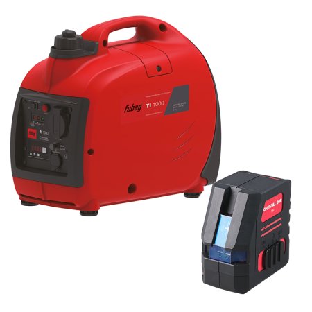 FUBAG Электростанция цифровая TI 1000 + Лазерный уровень Crystal 20R VH в ПОДАРОК