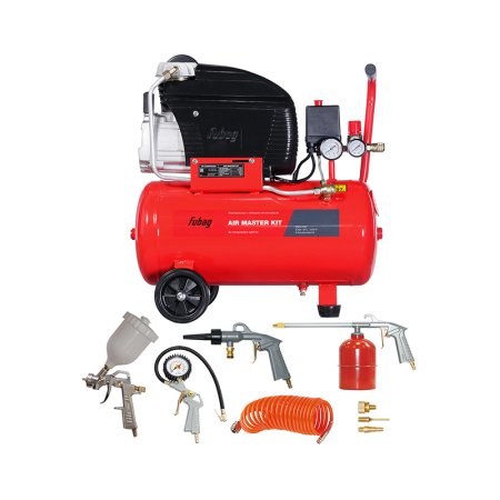 Компрессорный набор FUBAG Воздушный мастер (AIR MASTER KIT) компрессор + 6 предметов